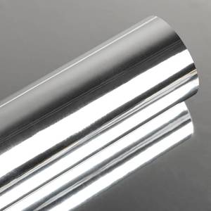 lot 265 image: Abyssaly Flexible Wall Mirror Tape Stickers - Silver Mirrored Contact Paper 15.7 x 6.56 ft - Self Adhesive Peel and Stick Mirrors Sticky- Non Glass Safety Reflective Mirror Sticker Film for Wall - Retail $10