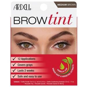 lot 270 image: Ardell Brow Tint Kit Medium Brown �� Eyebrow Dye Kit, Long-Lasting Brow Color with Natural Extracts, DIY Eyebrow Tint for Full Gray Coverage, 1 Pack - Retail $15