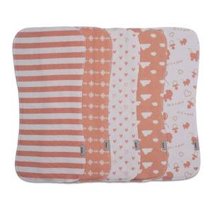 lot 289 image: Maiwa 5 Pack Burp Cloths Baby Boy & Girl Soft Absorbent Burping Cloths for Babies, Newborn Spit Up Rags, Infant Towels, Unisex, Large 18.5 x 8.6 (Rainbow)