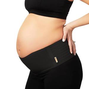 lot 337 image: AZMED Maternity Belt Back Support - Adjustable Abdominal Binder for Pregnancy - Belly Band for Pelvic, Waist & Lower Back Comfort - Fits Up to 46 Inches - Black - Retail $19