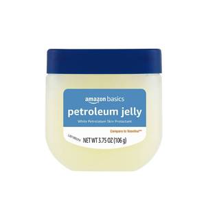 lot 341 image: Amazon Basics Petroleum Jelly White Petrolatum Skin Protectant, Moisturizer for Chapped Lips and Irritated Skin, Unscented, 3.75 oz, 1-Pack (Previously Solimo) - Retail $4