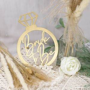 lot 348 image: Bride To Be Table Sign,Bridal Shower Table Centerpiece,Just Married Banner Wedding Decorations for Anniversary - Retail $7