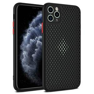 lot 350 image: Heat Dissipation Case for iPhone, Breathable Cooling Hollow Cellular Hole Full Back Camera Lens Protection(Black, for iPhone 15 Pro Max) - Retail $9