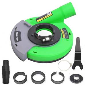 lot 382 image: Diment Power Dust Shroud for Angle Grinder 4.5 Inch 5 Inch Universal Surface Grinding Shroud for Concrete, Cement, Marble, Rock, Granite��115mm  125mm�� - Retail $27