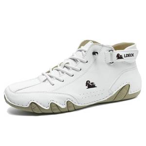 lot 393 image: Pre Owned Explorer Waterproof Lightweight Unisex Outdoor Shoes for Hiking Camping & Driving Shoes High Top Chukka Boots Non-Slip Breathable Women&Men Italian Handmade Sports Shoe (White,7.5,7.5,Men,6) - Retail $48