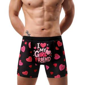 lot 398 image: Evankin I Love My Girlfriend Boxer Briefs, Men Funny Novelty Heart Boxers, Sexy Underwear Valentines Gift for Men Boyfriend(I Love My Girlfriend, M) - Retail $15