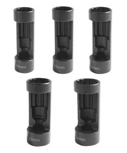 lot 402 image: SCUARI 5PCS Strut Nut Socket,18MM 19MM 21MM 22MM 24MM Strut Nut Socket,Car Accessories Strut Sockets,Suspension Strut Sockets Tool with 12 Point 12 Drive,Used to Dismounting and Mounting Strut Nuts - Retail $21