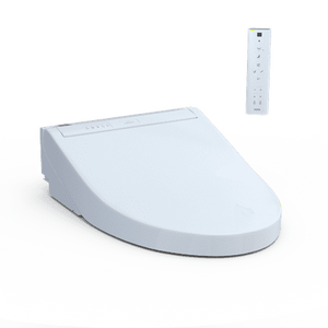 lot 26291 image: TOTO C5 WASHLET Ready Electronic Bidet Toilet Seat with PREMIST and EWATER Wand Cleaning  Elongated  Cotton White  - Retail $967