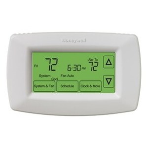 lot 26296 image: Honeywell 7-Day Touch Screen Programmable Thermostat