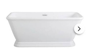 Kingston Brass 66-Inch Acrylic Freestanding Bathtub - Retail: $800