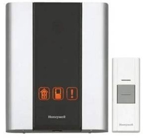 lot 26316 image: Honeywell Premium Portable Wireless Door Chime and Push Button - Doorbell - wireless