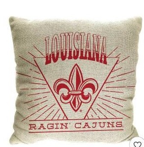lot 13709 image: NCAA Louisiana Ragin Cajuns 26 x 26 Woven Tapestry Pillow, 2 Pack