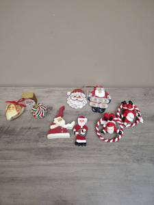 lot 458 image: Christmas Santa Ornament Collection