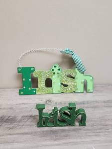 lot 508 image: Irish St. Patricks Day Decorative Wood Letter Sign Set