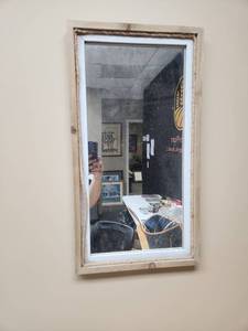 lot 522 image: Rectangular Wall Mirror with Rope Detail Frame