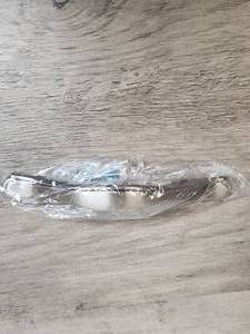 lot 605 image: 5 Silver Toned Cabinet  Dresser  Drawer Hardware Pulls - Qty 13 - new in package (match the ones in lot 604)