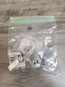 lot 607 image: COSMAS Satin Nickel Finish Knob Hardware - 4 total - new in package