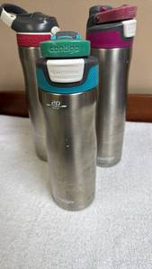 lot 777 image: Contigo Stainless Steel Water Bottles Set of 3