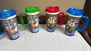 lot 838 image: Disney Parks Travel Mugs Set of 4