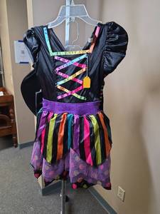 lot 1164 image: Young Girls Halloween witch costume - no size tag,  estimating size 5-7