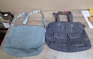 lot 1172 image: Two good condition totebags - would make good crafting bags