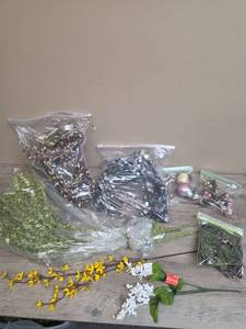 lot 1325 image: Artificial Flower and Greenery Craft Supply Bundle
