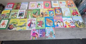 lot 1360 image: Large lot of toddler kids books, including several Tell-A-Tale Books