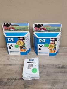 lot 1403 image: HP 56 Black Ink Cartridge Set