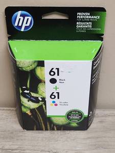 lot 1405 image: HP 61 Black and Tri-Color Ink Cartridge Combo Pack