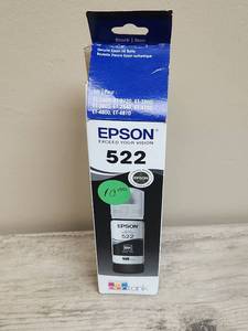 lot 1407 image: Epson 522 Black Ink Bottle