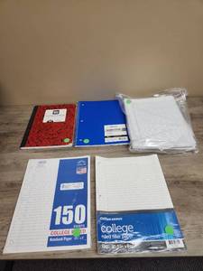 lot 1411 image: College School Supply Bundle - Notebooks and Paper Pack