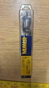 lot 1717 image: Irwin 1-18 Inch Ship Auger Drill Bit