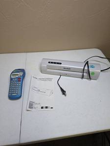 lot 1388 image: Office Label Making Bundle - DYMO LetraTag and Scotch Thermal Laminator