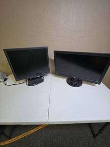 lot 1433 image: AOC LCD Computer Monitor and Acer square monitor