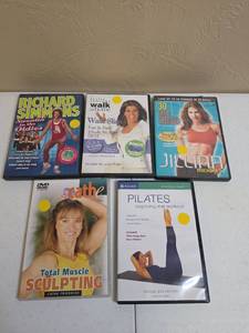 lot 1460 image: Exercise Workout DVD Collection Set of 5