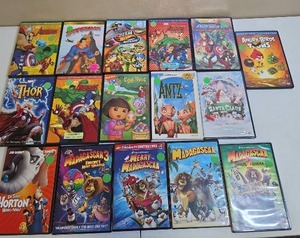 lot 1465 image: Mixed Childrens Animated DVD Collection Bundle