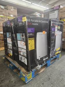 lot 53513 image: LG Portable Air Conditioner Dual Inverter 10,000 BTU 450 sq ft - Lot of 4