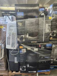 lot 53531 image: LG Portable Air Conditioner 10,000 BTU Smart WiFi Enabled - Lot of 6