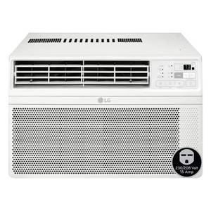 lot 53557 image: 18,000 BTU 230208-Volt Window Air Conditioner Unit Cools 1000 sq. ft. with Remote, Dehumidifier and in White - Lot of 3