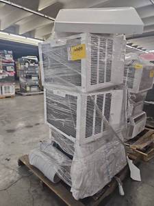 lot 53575 image: LG 18,000 BTU Window Air Conditioner Unit LW1822ERSM- Set of 3