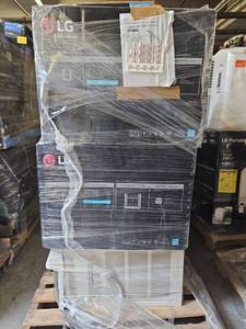 lot 53583 image: LG Electronics 14000 BTU Window AC with Inverter- Set of 3