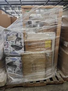 lot 53661 image: Mixed Pallet with Symphonic Grand Piano Set with Bench and Accessories