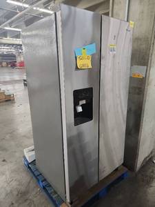 lot 53679 image: Whirlpool Side-by-Side Refrigerator with Ice and Water Dispenser