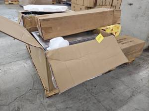 lot 53788 image: Mixed Warehouse Lot - Speaker, Wheelbarrow, Stainless Steel Counter Top Convection Oven and more