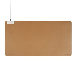 lot 53712 image: 180 count of new Limitless Deskpad Pro 10W Wireless Surface Mat with Cable - Tan