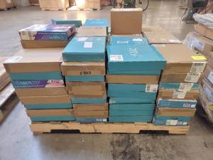 lot 53725 image: Bulk Pallet of Salon Step Deluxe Pedicure System with Adjustable Footrest and Magnifying Light