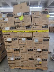 lot 53761 image: LG 5,000 BTU Window Room Air Conditioner Units Wholesale Lot
