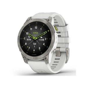 lot 144850 image: Garmin epix Gen 2  Premium active smartwatch  Health and wellness features  touchscreen AMOLED display  adventure watch with advanced features  white titanium -