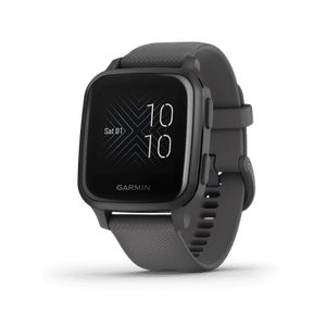 lot 144920 image: Garmin Slate Aluminum Bezel with Shadow Gray Case and Silicone Band