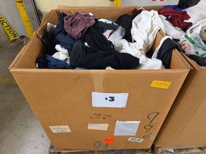 lot 197795 image: Pallet of Various Sizes of Clothing